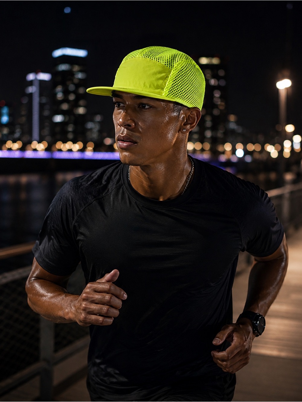 Men’s Lightweight Mesh Running Hat – Quick Dry Sports Cap, Breathable Outdoor